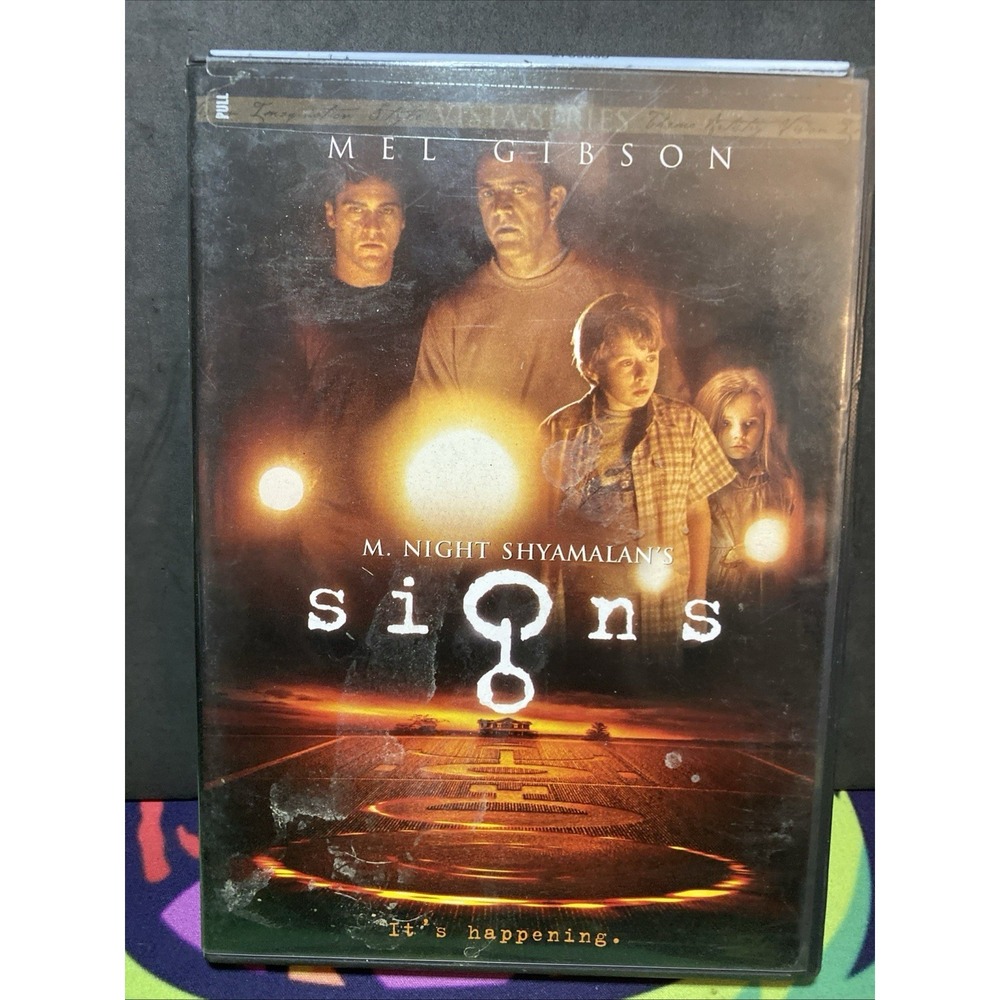 Signs M Night Shyamalan Mel Gibson DVD Movie Film